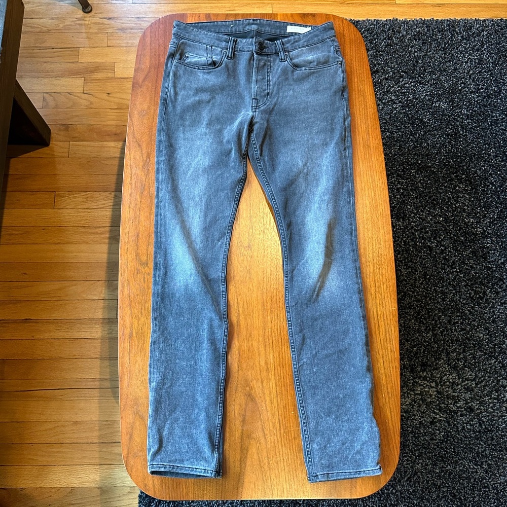 All Saints Cigarette Jeans Black/Gray W30